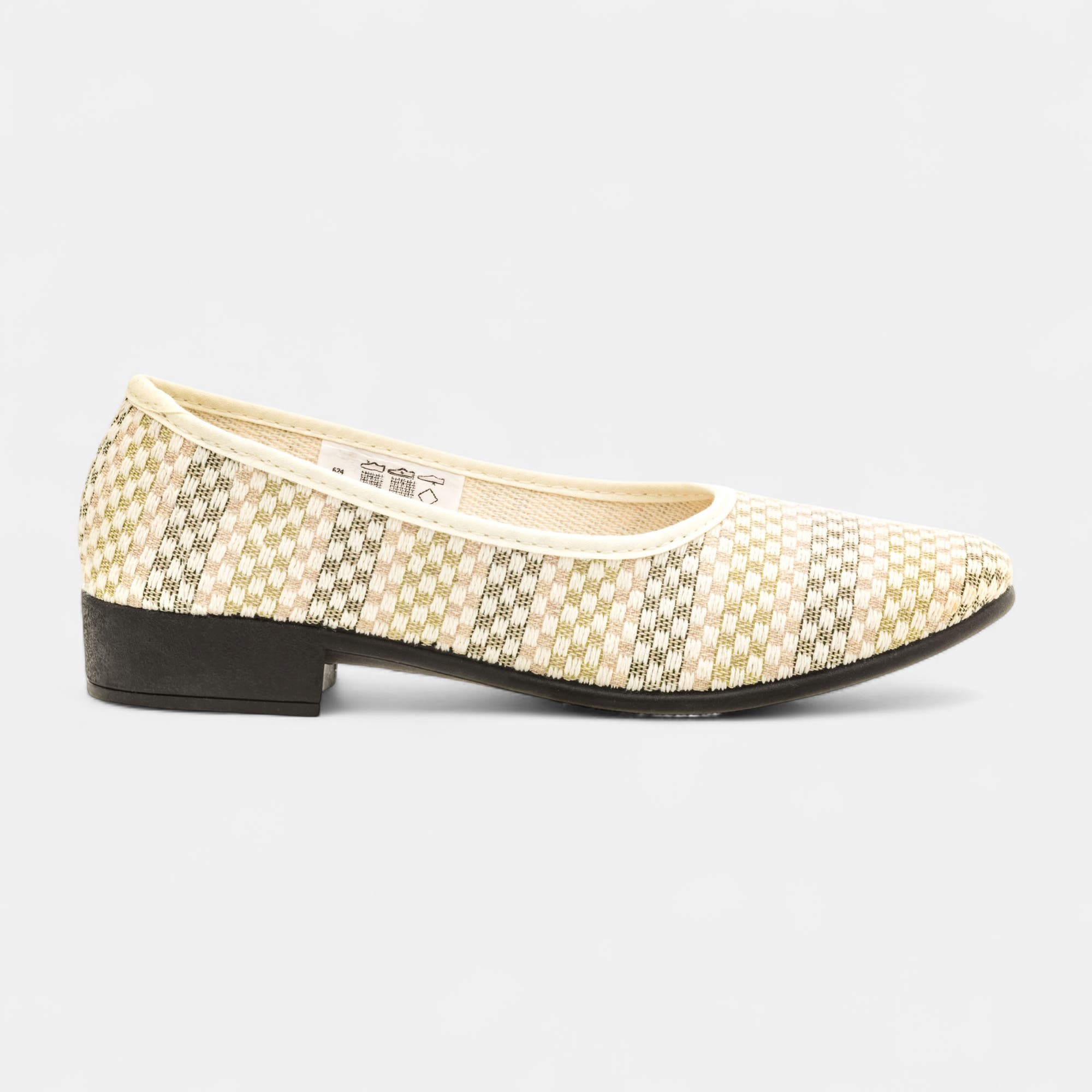 Chaussons ballerines Femme ecru