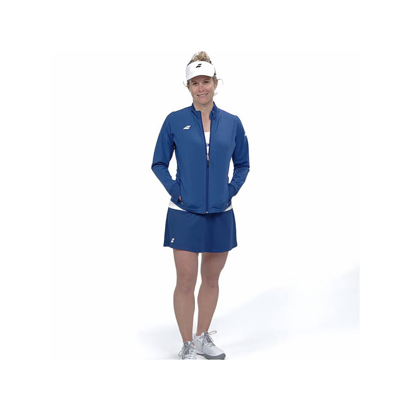 Jupe tennis femme Babolat Play Skirt blanc ou bleu