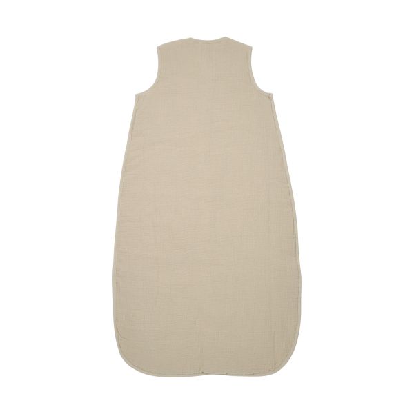 Meyco Baby Gevoerde Slaapzak - Uni Pre-Washed Hydrofiel - 70 cm - Sand