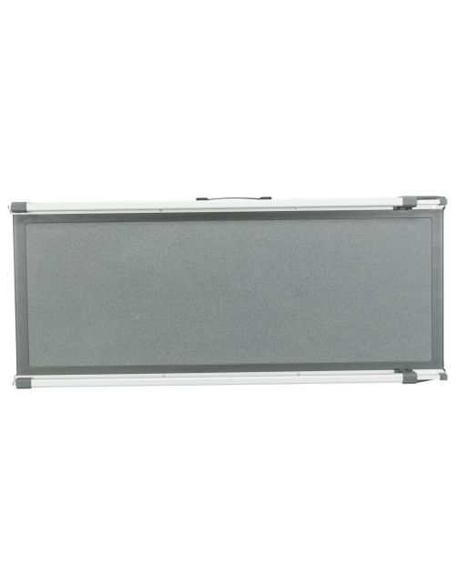 Trixie Tweedelige Telescoop-Loopplank Petwalk - Hondenautoaccessoire - 43x100-180 cm Grijs Tot 120kg
