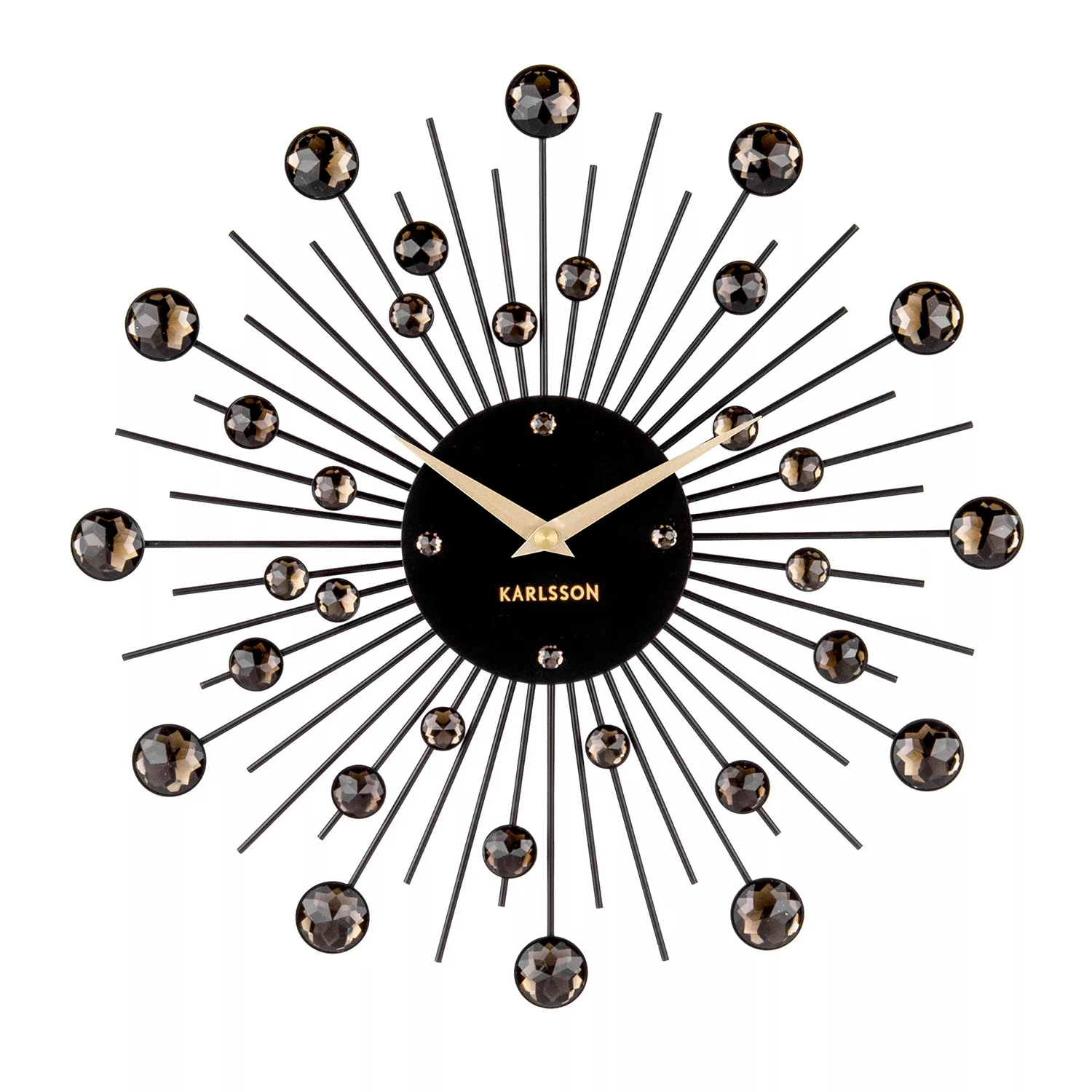 Karlsson Sunburst Crystal Vægur KA4860BK