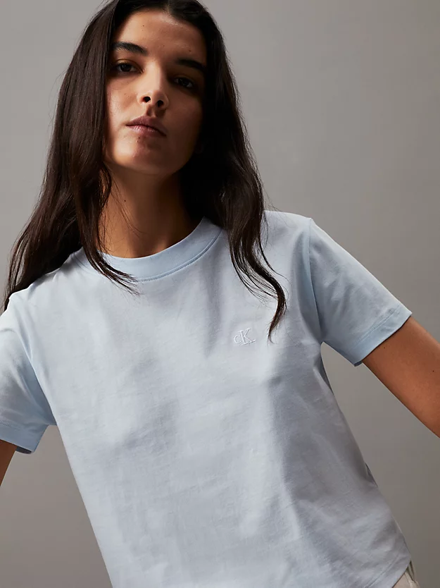 Camiseta slim fit com monograma