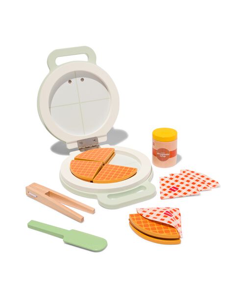 kit gaufrier en bois 20 pièces