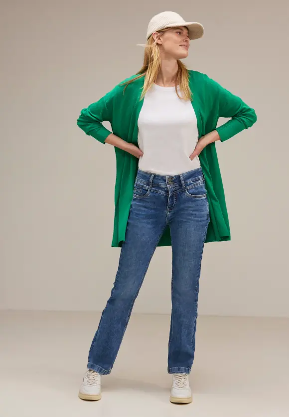 Langer Cardigan - fresh spring green