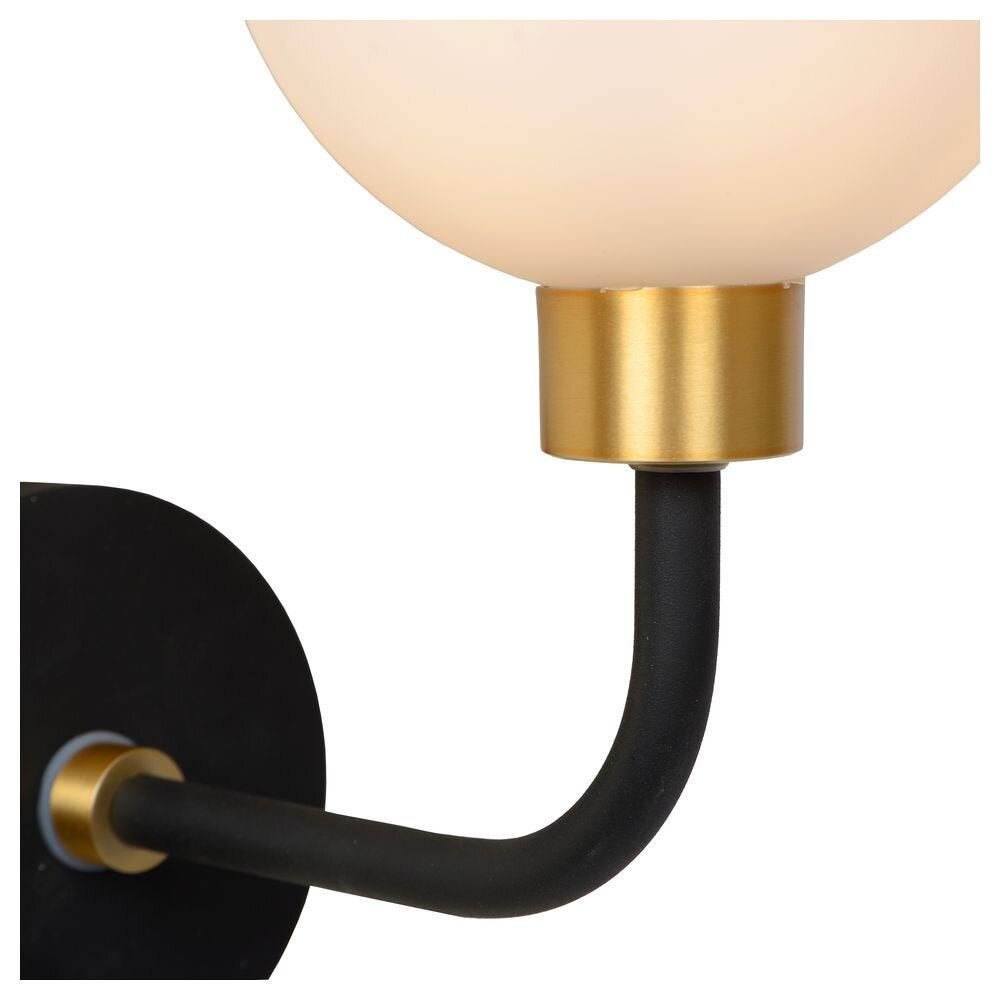 Berend badkamerwandlamp in zwart G9 252 x 205 x 120 mm