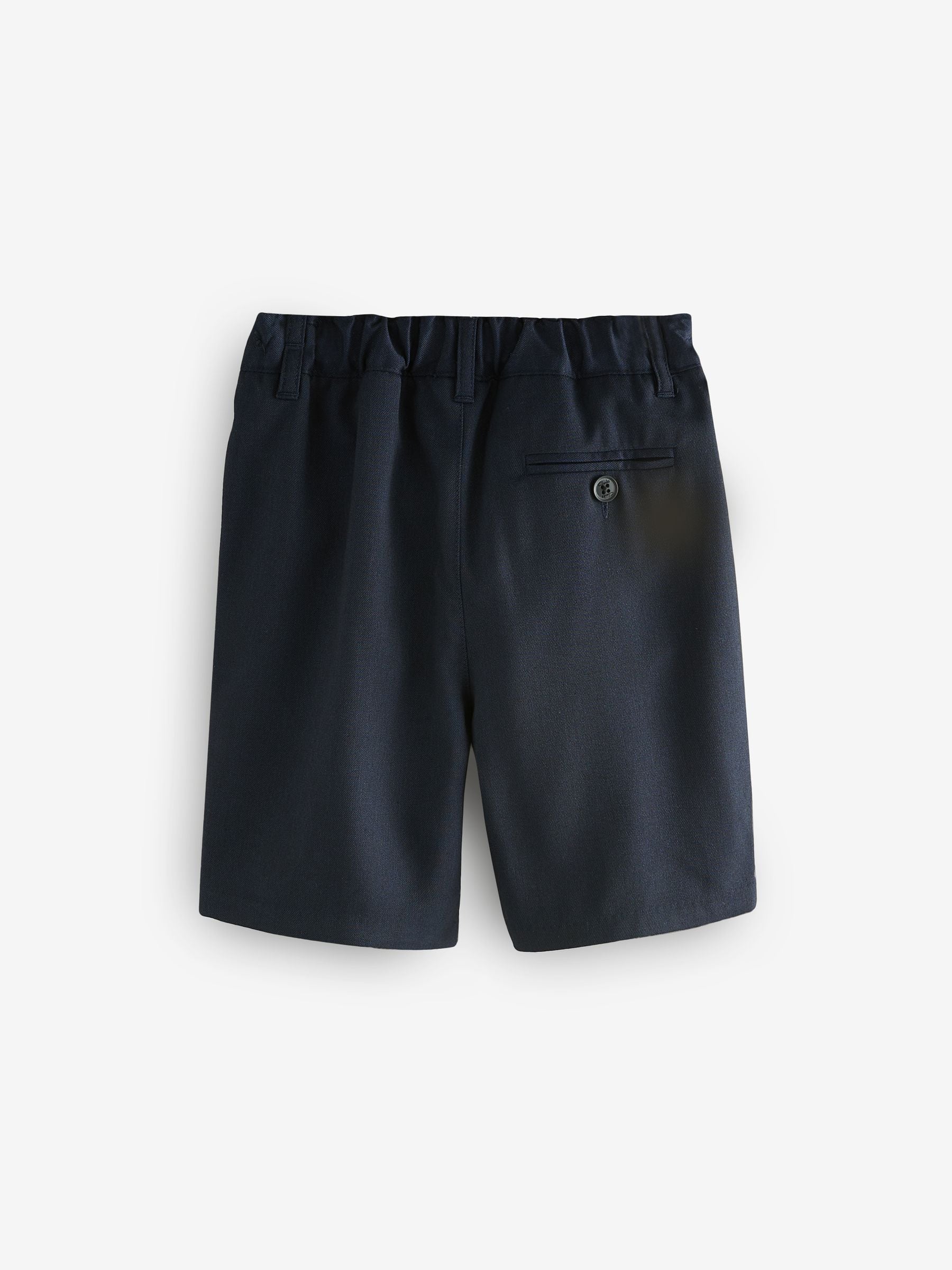 Marineblauw - Clarks set van 2 regular schoolshorts met aantrekkoord voor jongens