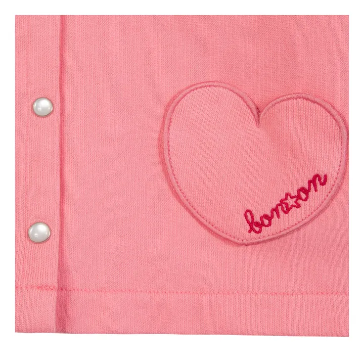 Bonton Cardigan Sœur Coton Bio | Rose