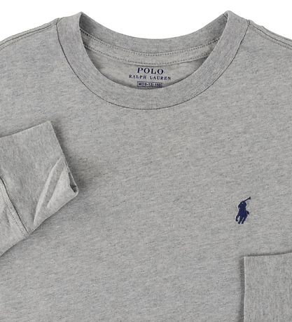 Polo Ralph Lauren Bluse - Core Replen - Gråmeleret