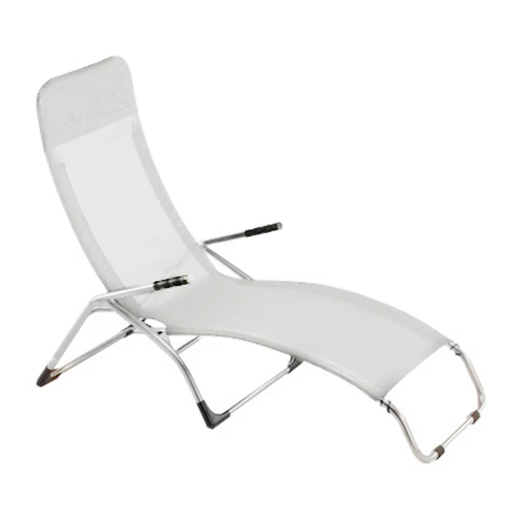 Fiam - Terassenliege Samba, Aluminium / weiss