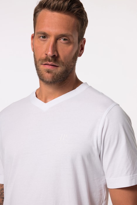 T-Shirts, Basic, 2er-Pack, V-Ausschnitt, Halbarm, bis 8 XL