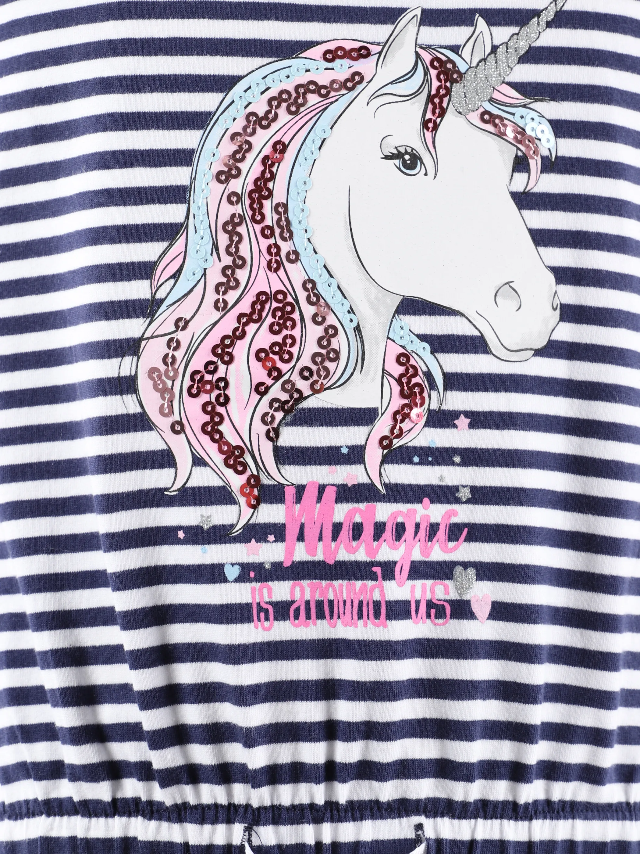 Mädchen Kleid mit Paillettenprint