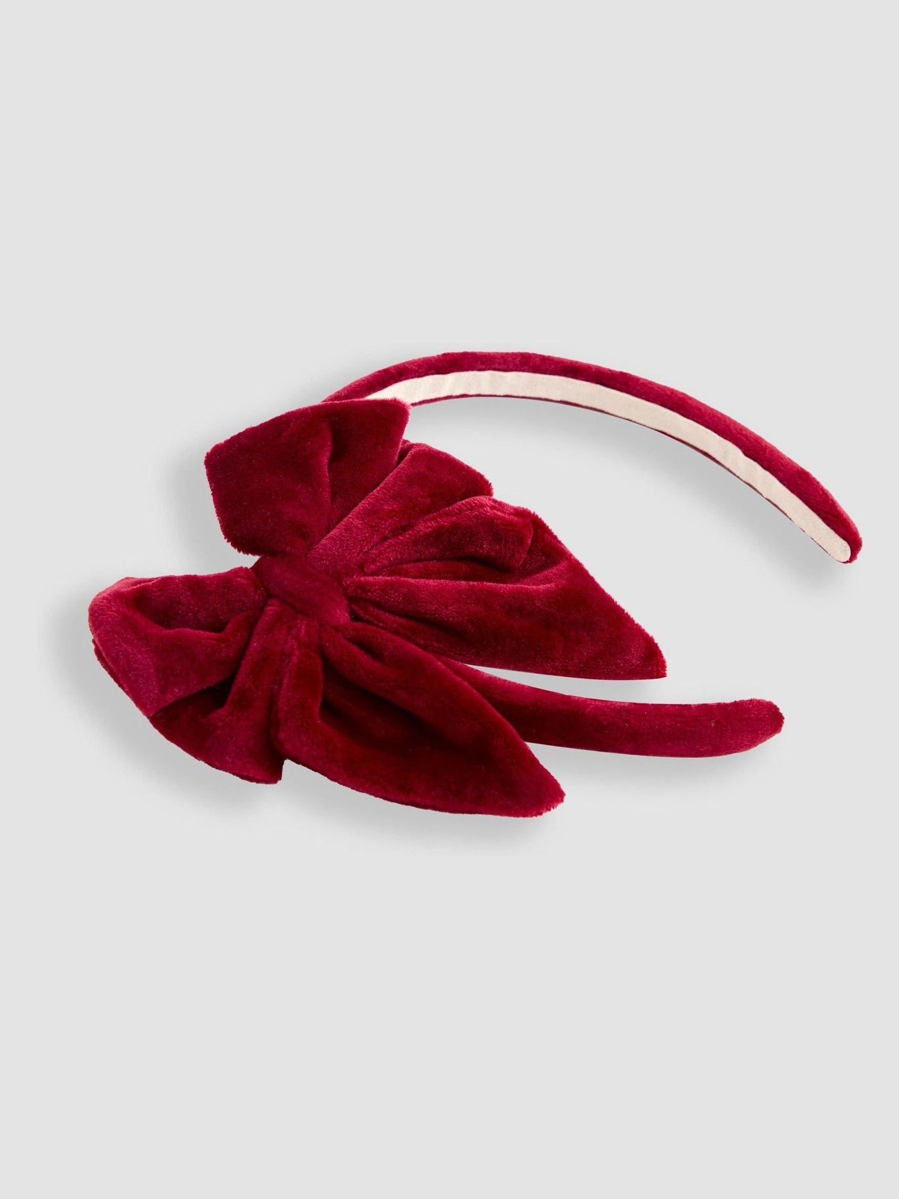 JoJo Maman Bébé Velvet Bow Alice Band