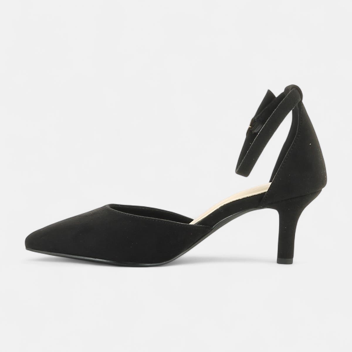 Escarpins quartiers ouverts à talon Femme noir