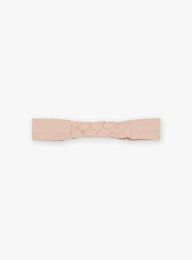 Haut écru, legging et bandeau rose ancien