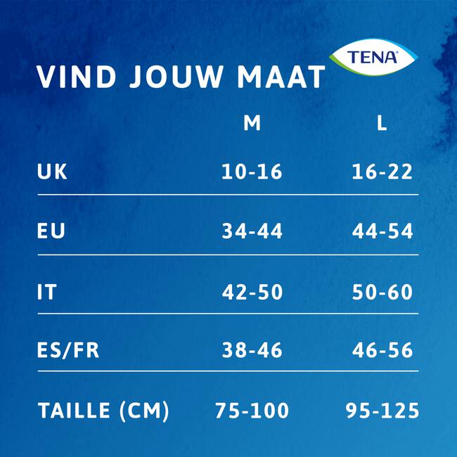 TENA Silhouette Plus Wegwerp BroekjesWit Low WaistL 10 stuks