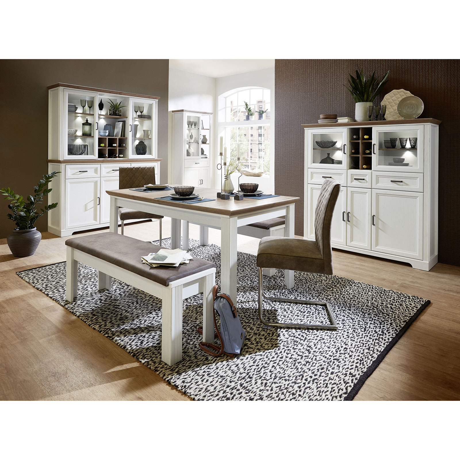Highboard - Pinie hell - 150 cm hoch