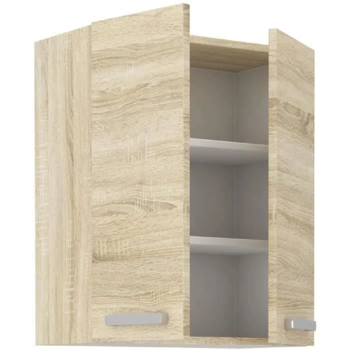 Tbs Meuble haut 2 portes battantes chêne sonoma