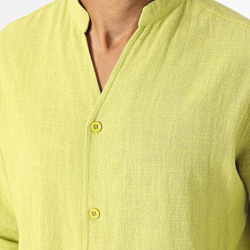 Ensemble Chemises Manches Longues Et Pantalon Vert Clair