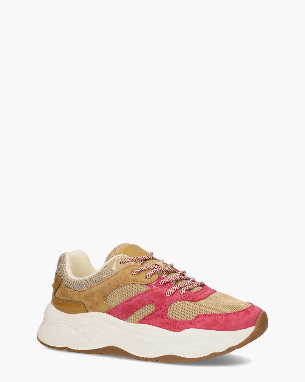 Scotch & Soda Celest Cognac/Rood Damessneakers
