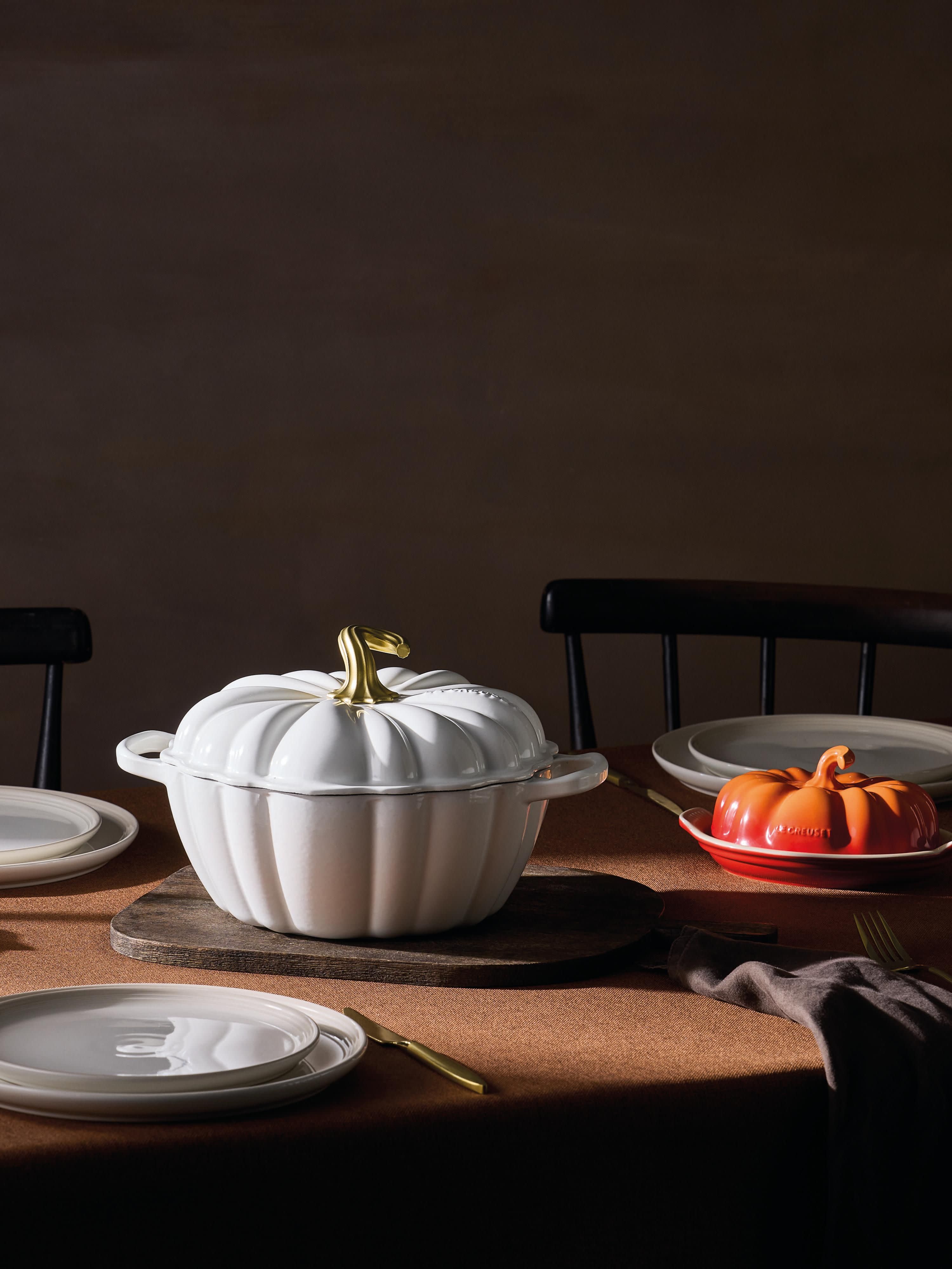 Ronde braadpan Signature Pumpkin van gietijzer