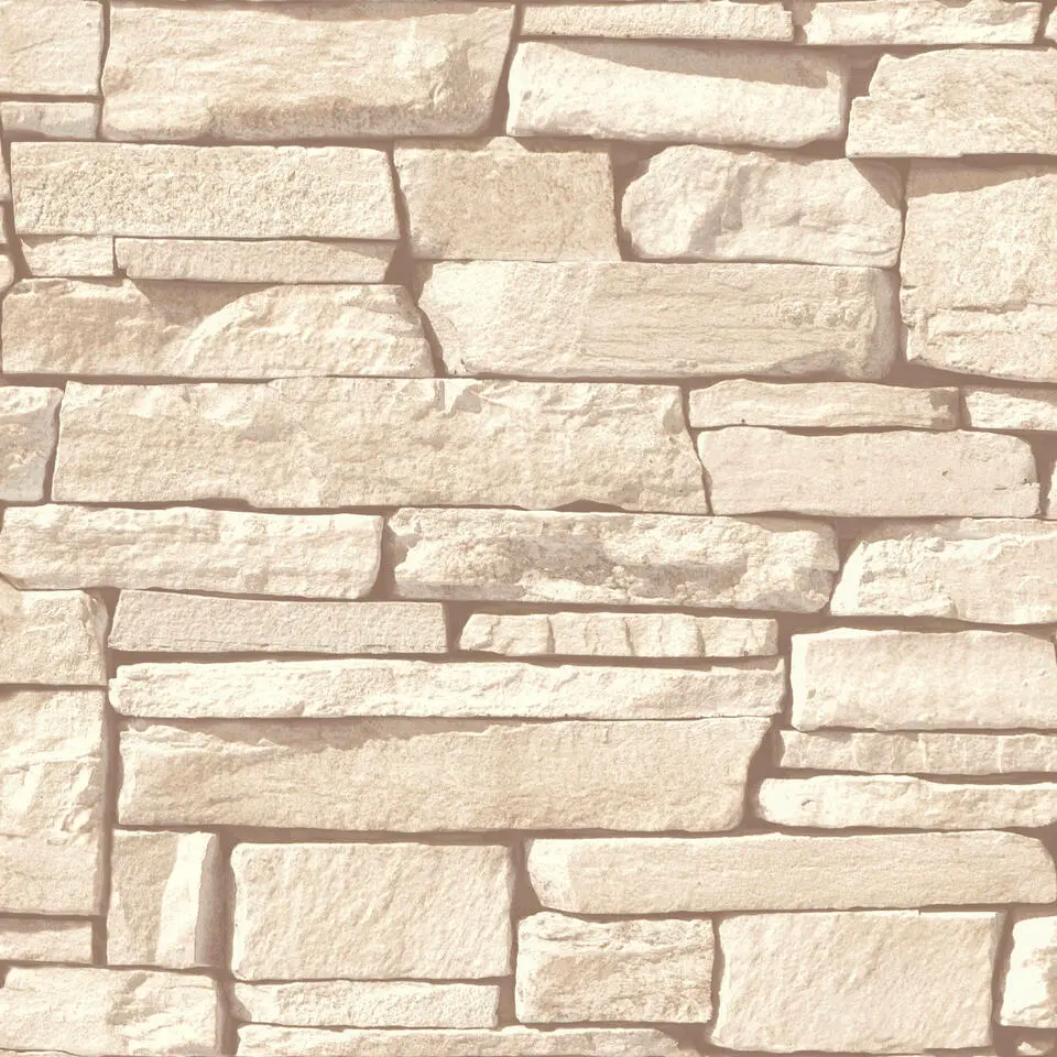 Dutch Wallcoverings - Nomad Dax steen beige - 0,53x10,05m