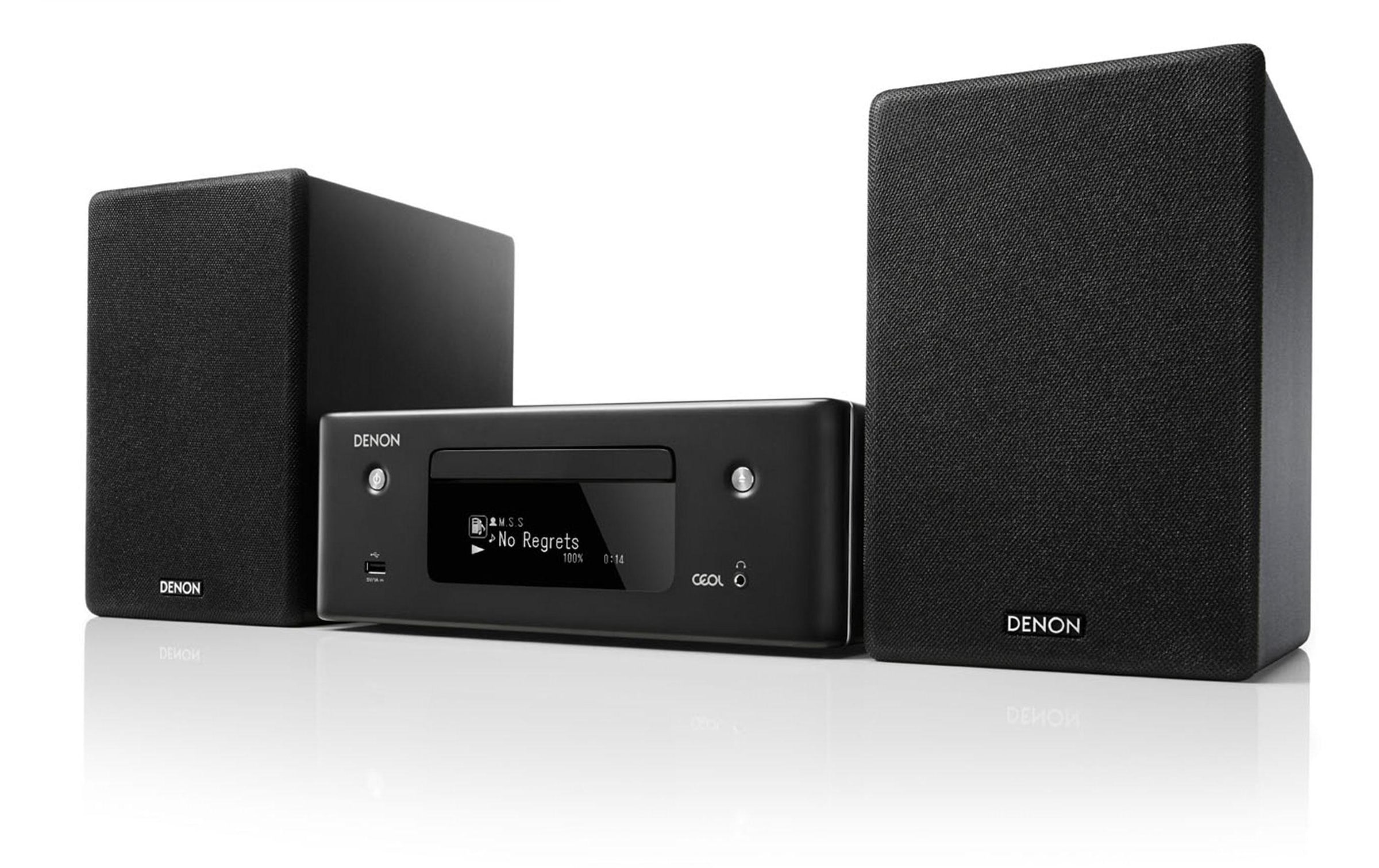 Denon Stereoanlage »CEOL N10 Schwarz« (Bluetooth | CD | WLAN AM-Tuner | FM-Tuner | Internetradio )