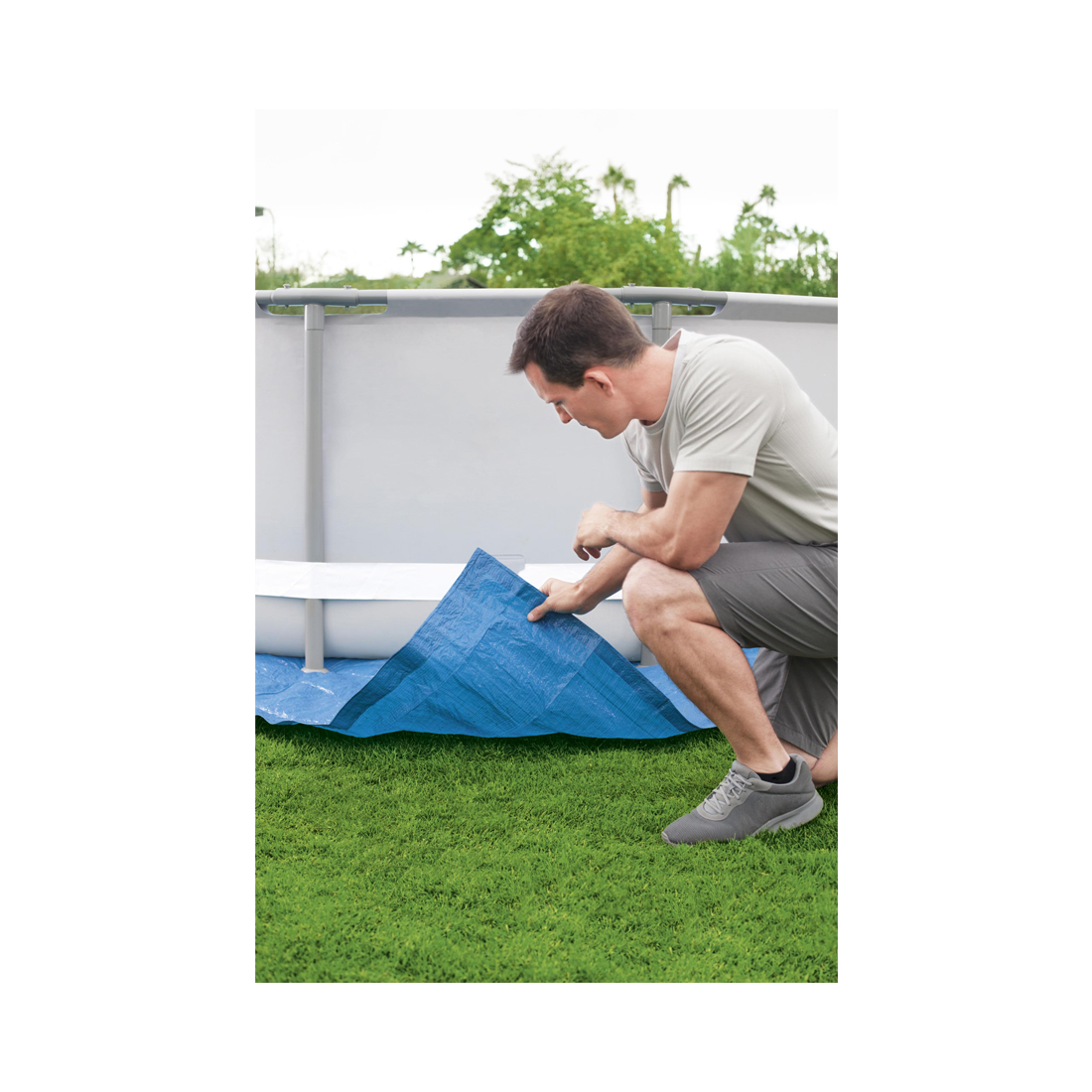 Bestway Bodenplane für Pools 488 x 488 cm