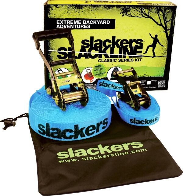 Schildkröt Funsports - SLACKERS Slackline CLASSIC 15m, 5cm breit,inkl.Teaching Line
