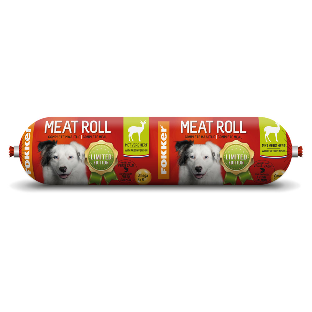 Fokker Meat Roll Hert - Zalm800 gr