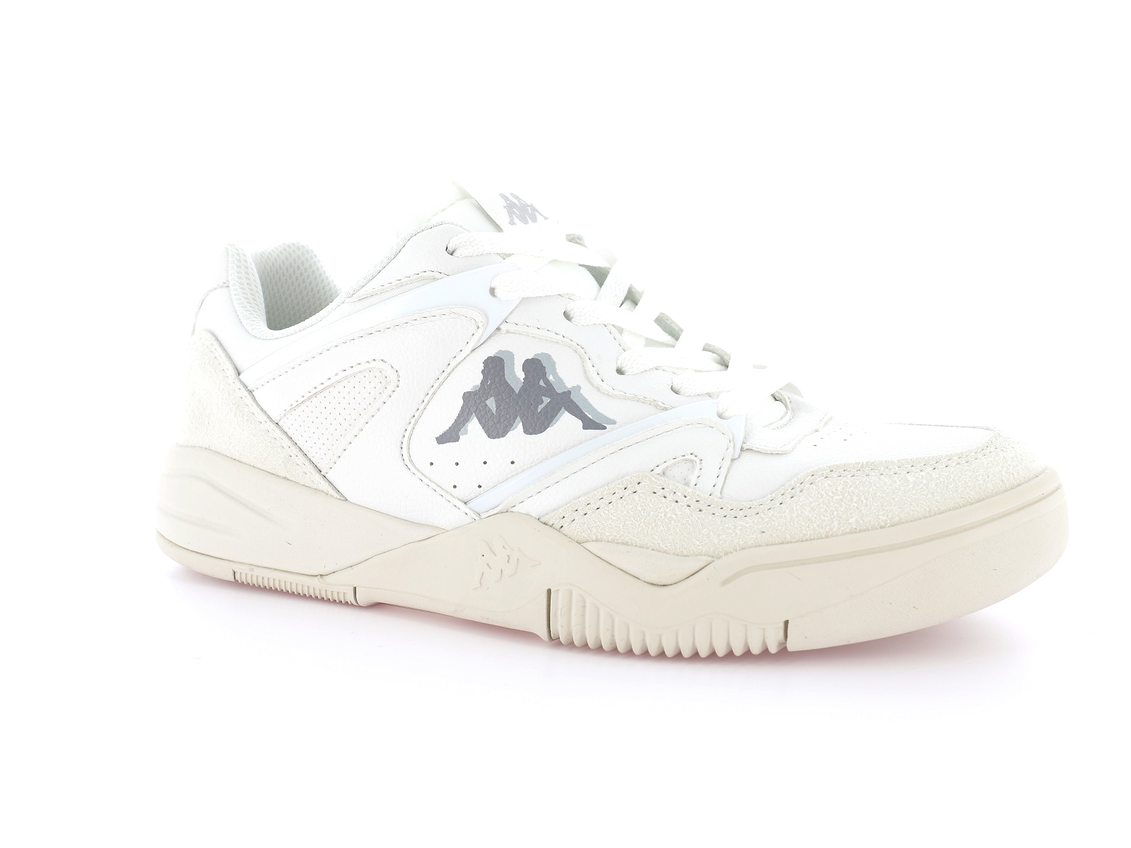 Kappa-AUTHENTIC ATLANTA 1 Matières combinées Blanc
