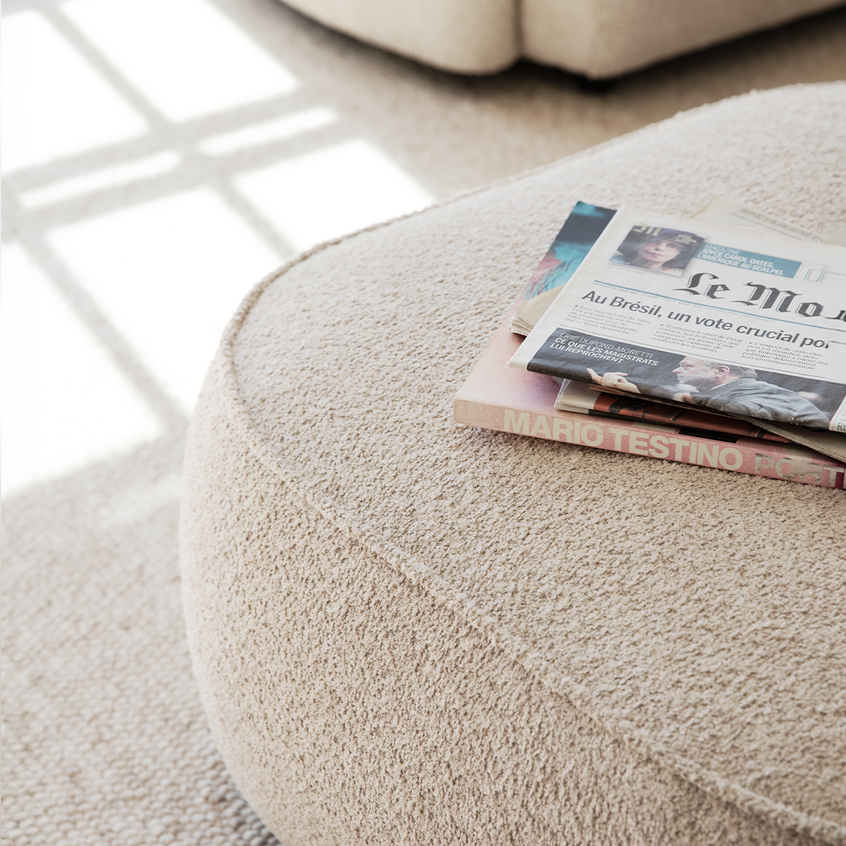 Hocker Norris Beige