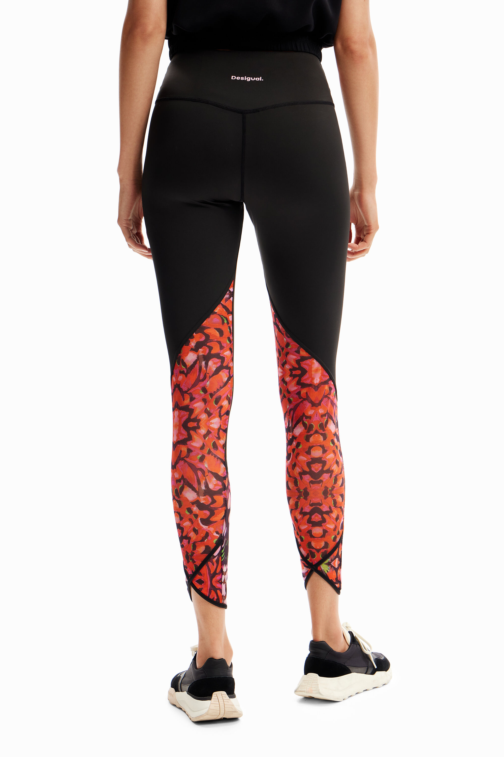 Leggings esportivas com estampa de borboleta