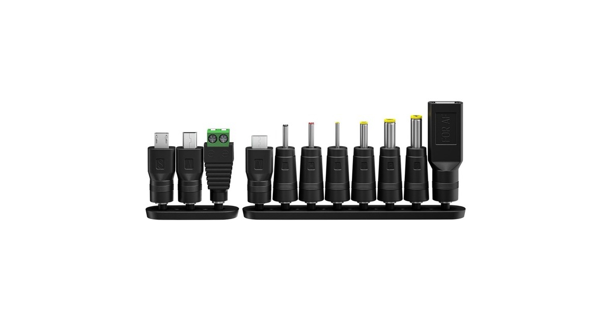 goobayUniversele voeding 3 V - 12 V, Max. 12 W voedingseenheid  (Zwart)