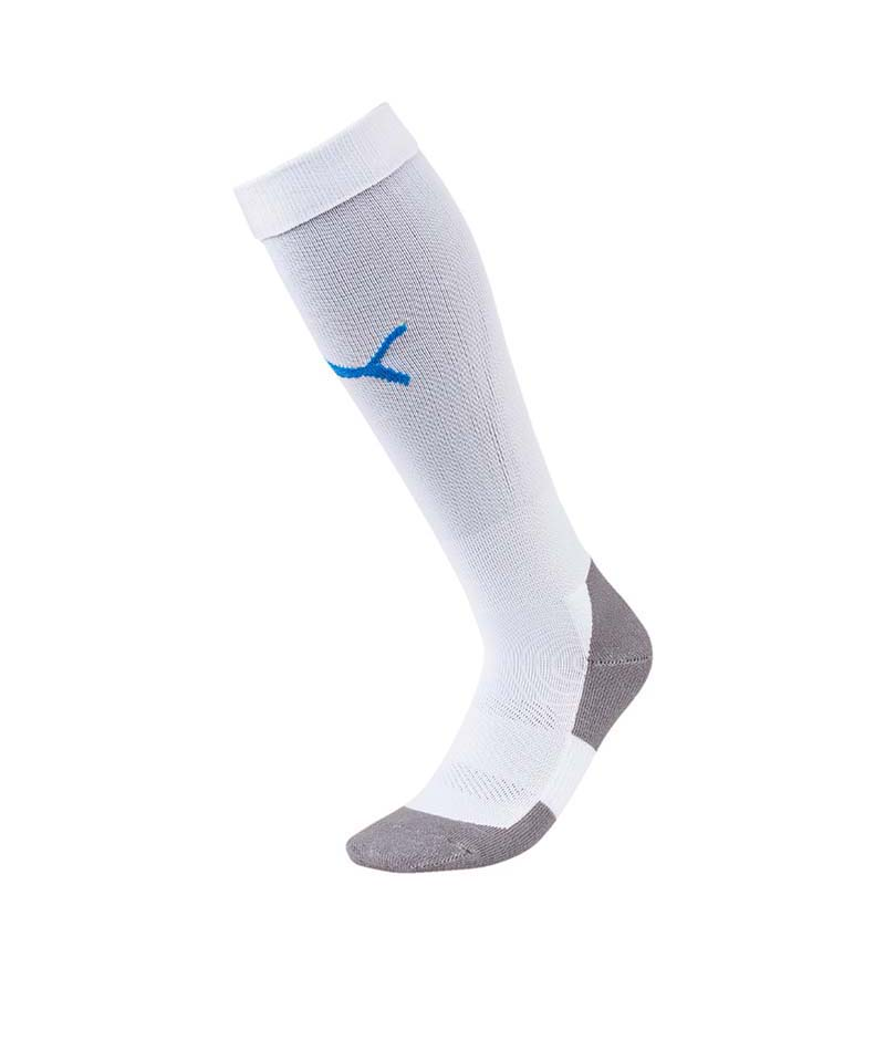 PUMA LIGA Socks Core Stutzenstrumpf Weiss Blau F12