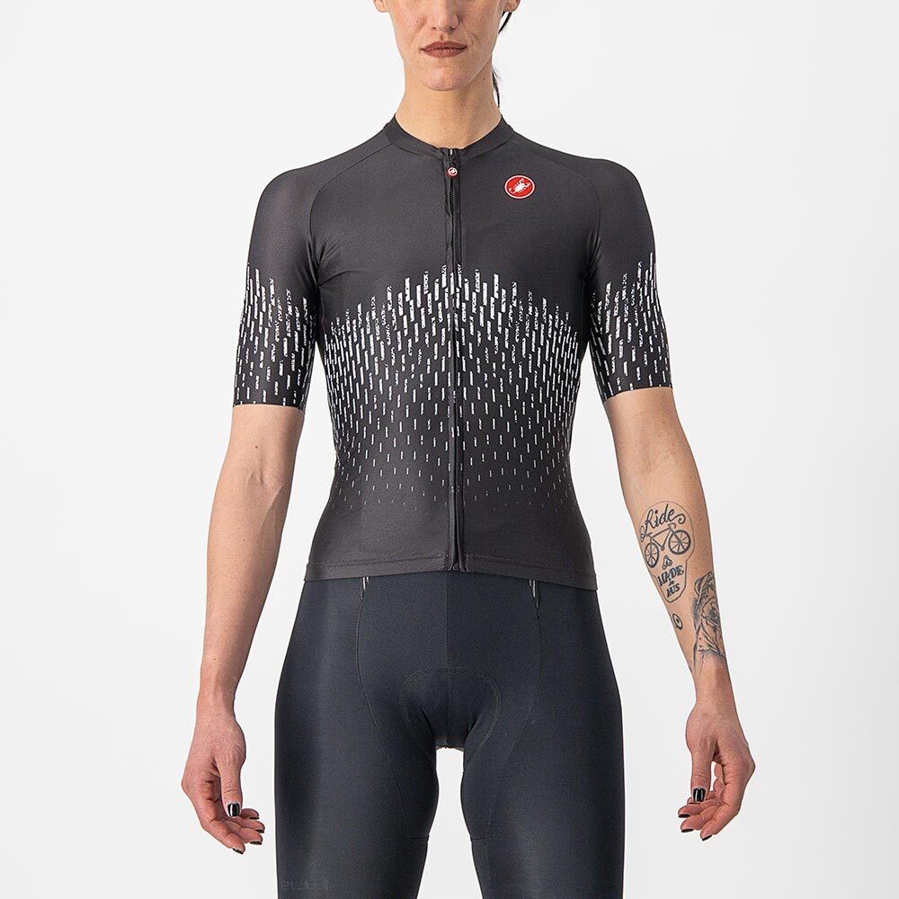 Castelli Aero Pro Fietsshirt Korte Mouwen Zwart Dames