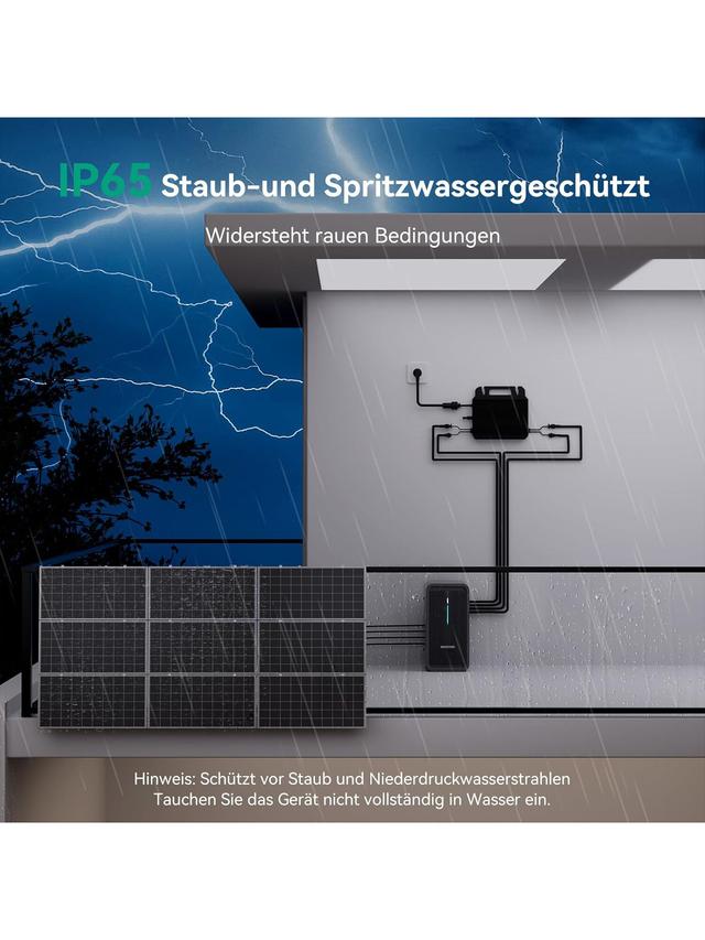 Balkonkraftwerk inkl. Speicher, 830 W/800 W