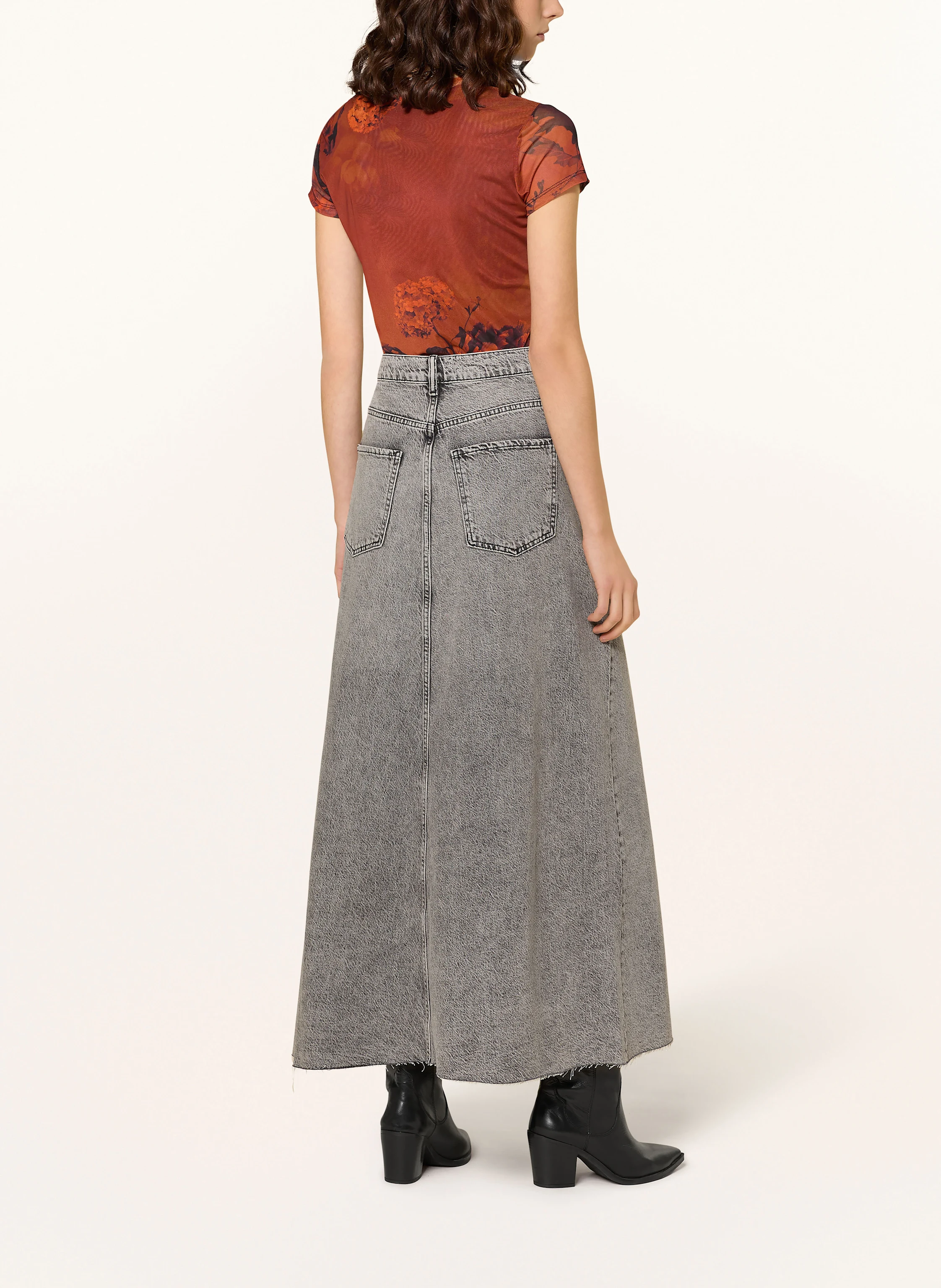ALLSAINTS Jeansrock NOIR
