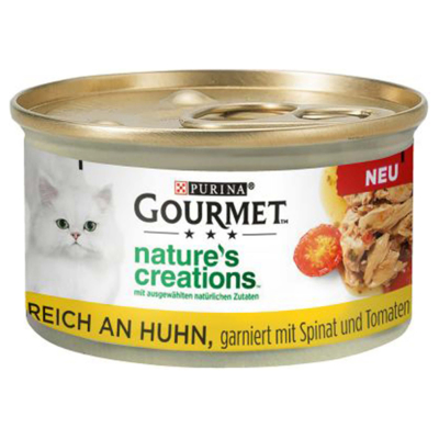 Gourmet Katzenfutter Nature's Creation Fleisch 4x85g