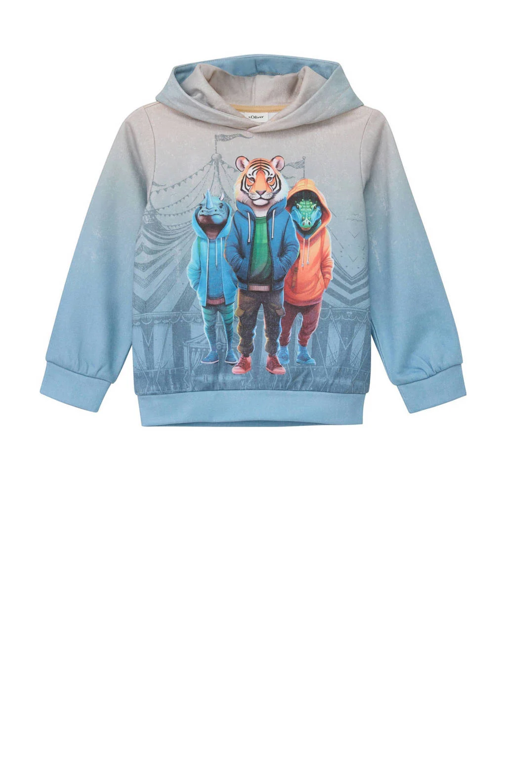s.Oliver hoodie lichtblauw