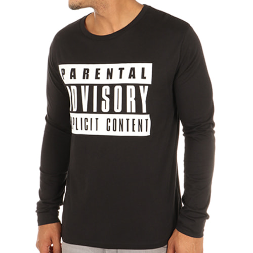 Tee Shirt Manches Longues Classic Logo Noir