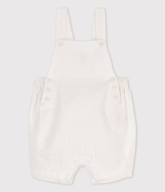 Salopette courte bébé en lin
