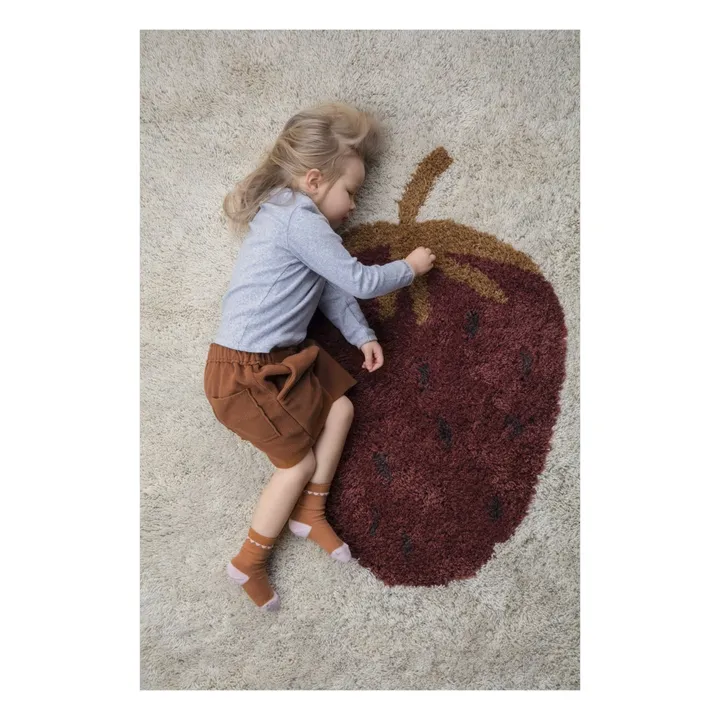Ferm Living Kids Tapis en laine Fruiticana fraise