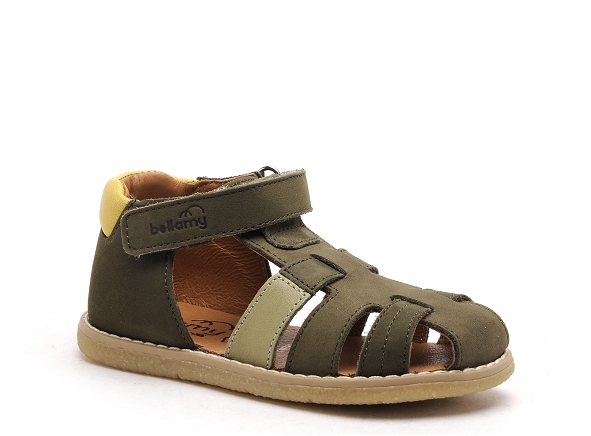 Bellamy nu pieds enfant bebe clovis kaki