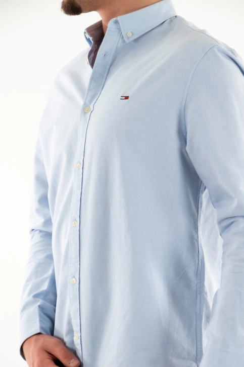 Chemise tommy jeans entry reg oxford c3s moderate blue