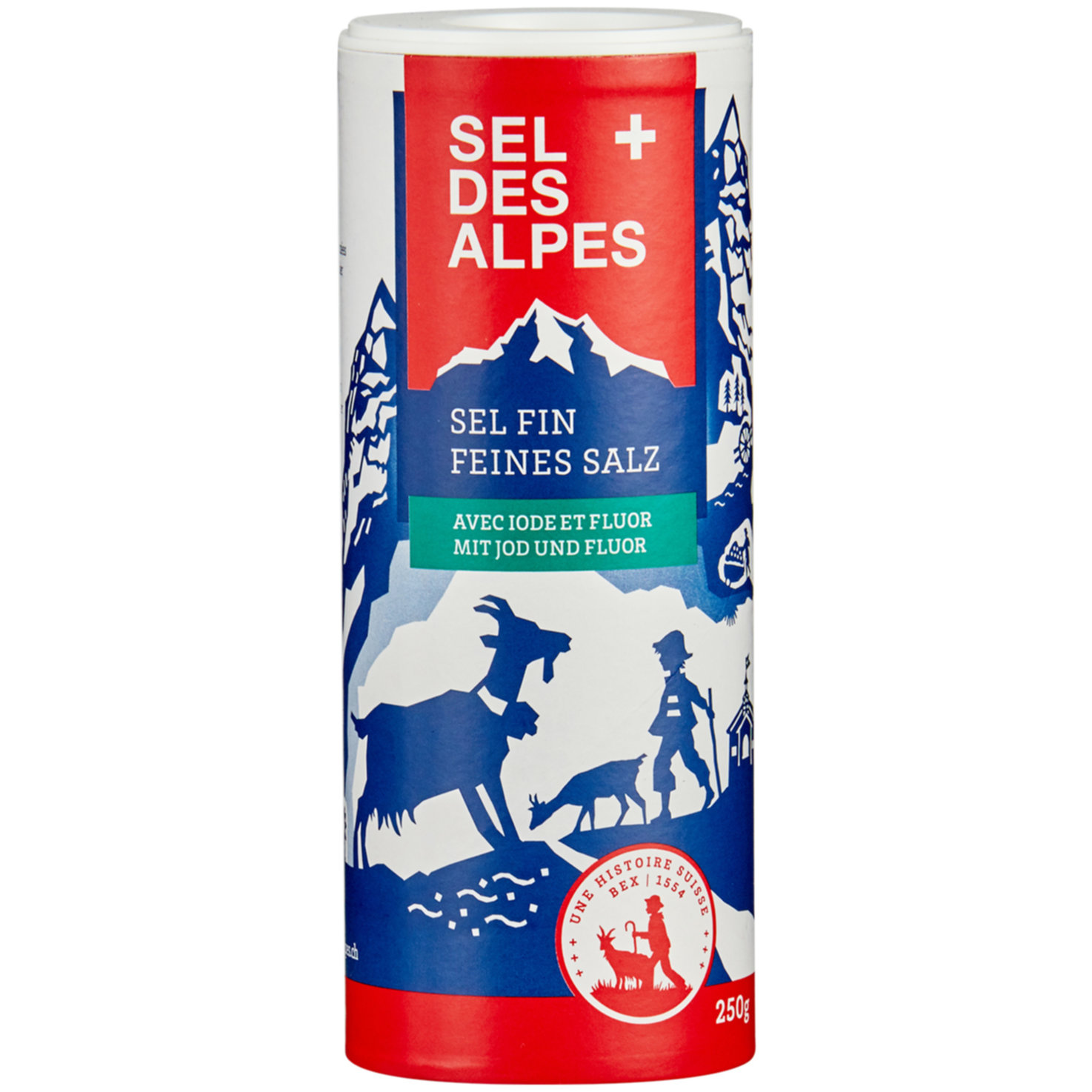 Sel des Alpes Salz fein mit Jod & Fluor