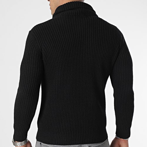 Pull Col Montant Noir