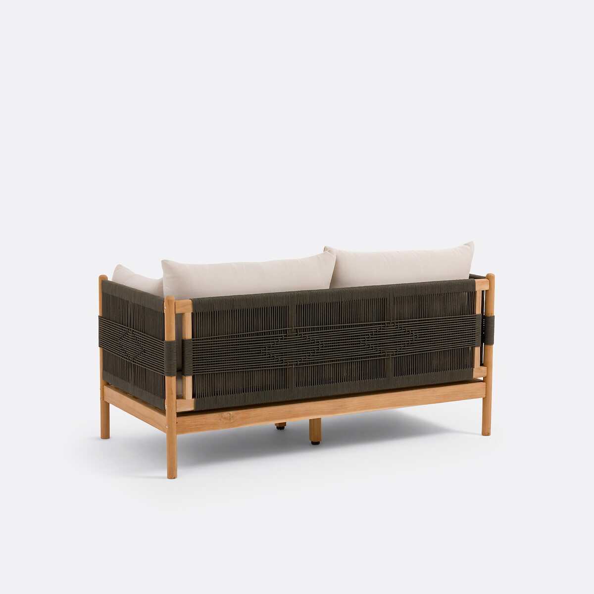 LA REDOUTE INTERIEURS<br>Banco de jardim em teca e corda, Odette