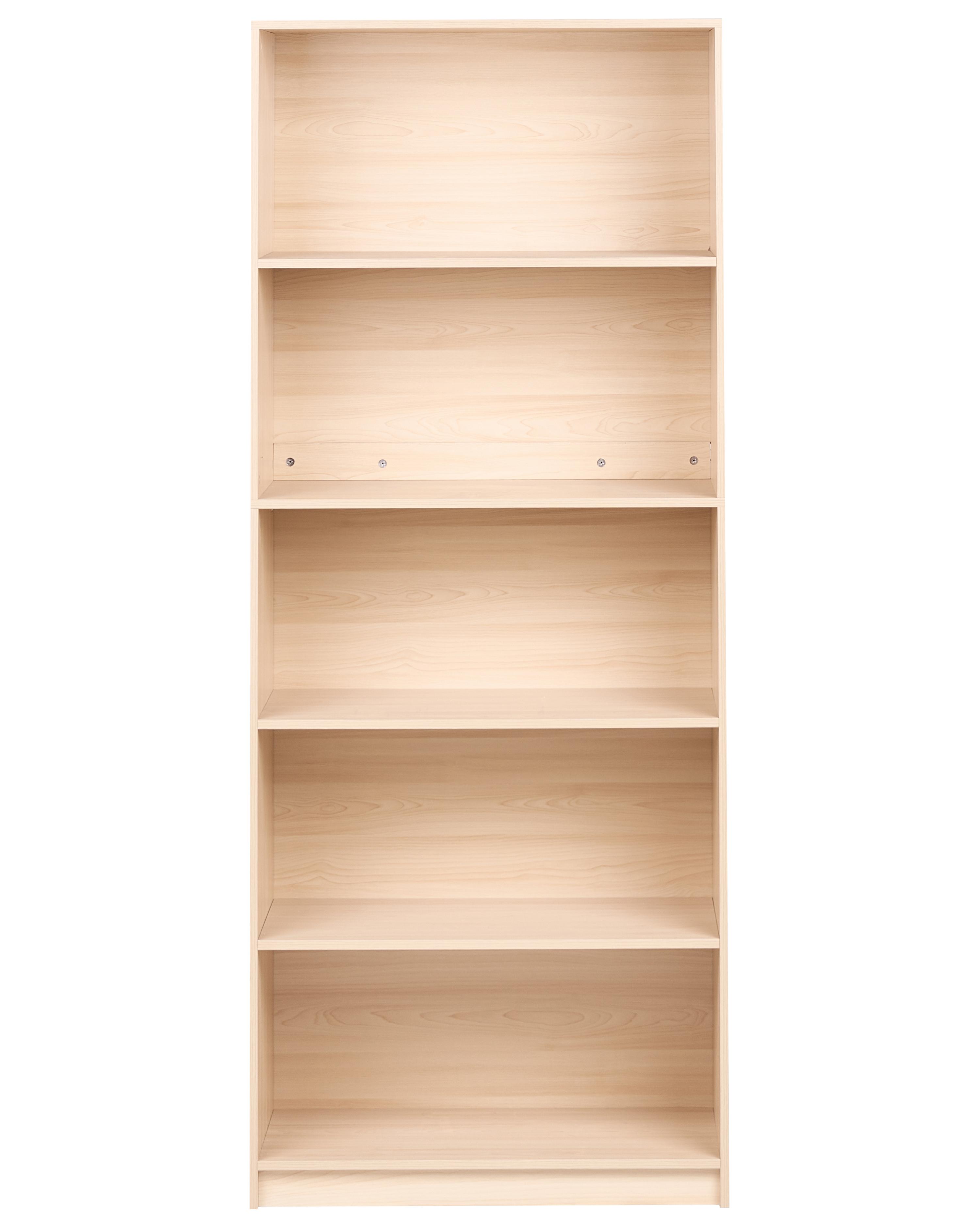 Boekenkast met 5 planken ZEHNA 197 cm Lichtbruin