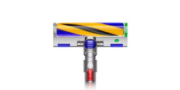 Dyson Akku-Hand- und Stielsauger V15 Detect Absolute Nickel Kabelloser Akkustaubsauger mit Wandhalterung