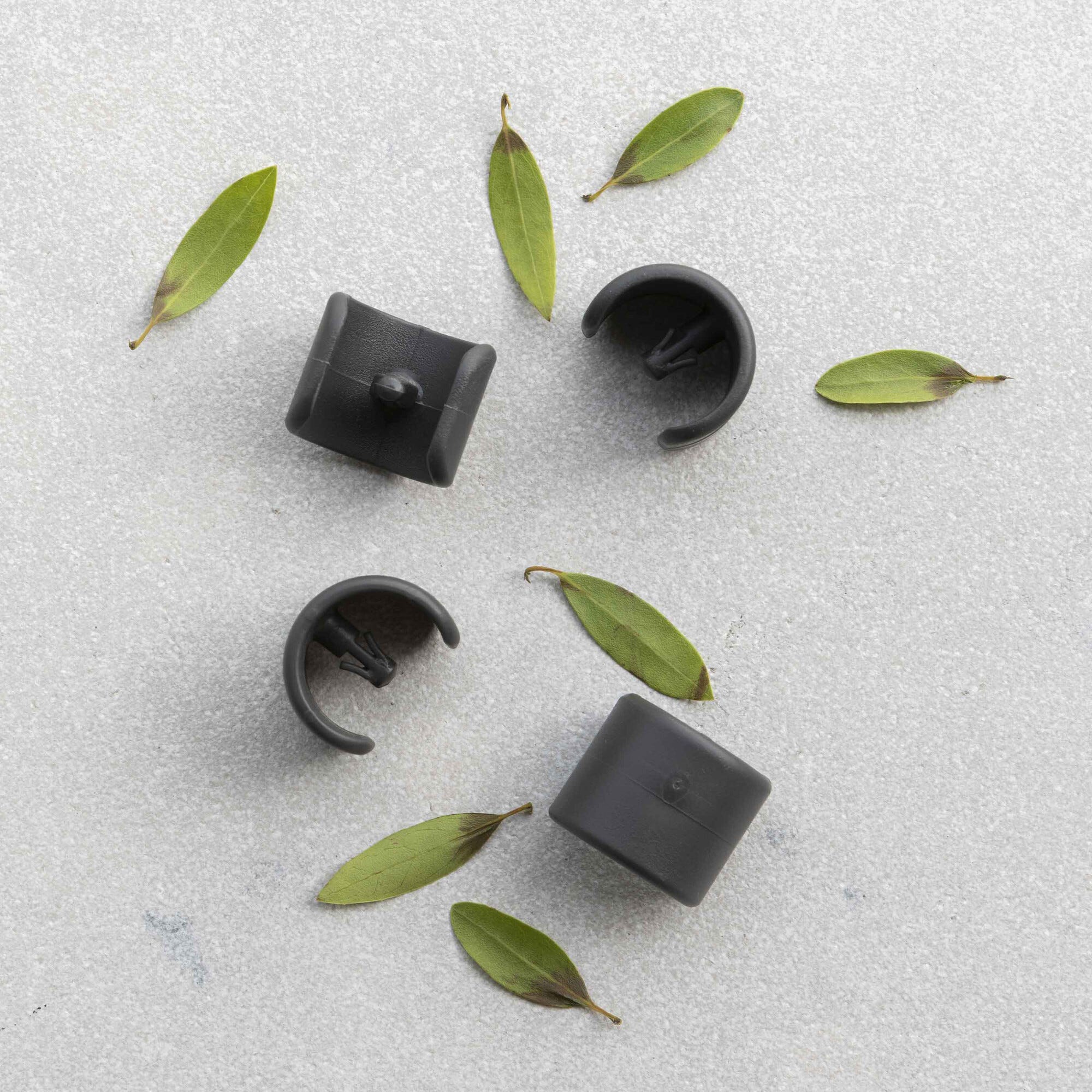 Bodenschoner-Set - Ø 25 mm (x4) Transabed, Next, Miami Polymer Grau Anthracite